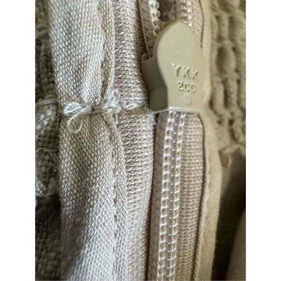 Malika oatmeal romper 100% linen never worn halter top sleeveless wide leg pant - Picture 6 of 6